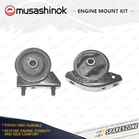 Front + Rear Engine Mount Kit for Hyundai Accent Excel X3 1.5L 4Cyl SOHC DOHC