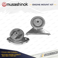 Front + Rear Engine Mount Kit for Hyundai Accent Excel X3 1.5L 4Cyl SOHC G4EK