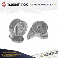 Front + Rear Engine Mount Kit for Hyundai Accent LC 1.5L 4Cyl DOHC G4EC 00-03