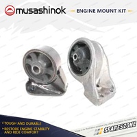 Front + Rear Engine Mount Kit for Hyundai Santa Fe SM 2.4L 4Cyl 2.7L V6 4WD