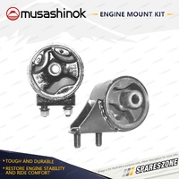 Front + Rear Engine Mount Kit for Kia Sephia 1.5 1.8L 4Cyl FA BP 94-97 Auto Man.