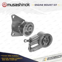 Front + Rear Engine Mount Kit for Mazda 626 GD 2.2L 4Cyl F2 87-91 3 Spd Auto