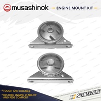 Front + Rear Engine Mount Kit for Mitsubishi Lancer CC CE 1.5 1.6 1.8L Auto Man.