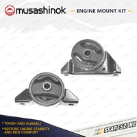 Front + Rear Engine Mount Kit for Mitsubishi Nimbus UF RVR N23W 2.0L 2.4L 92-98