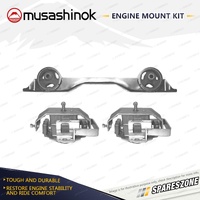 Front + Rear Engine Mount Kit for Mitsubishi Pajero NJ NK NL 2.8L 3.5L 4WD 93-00