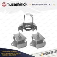 Front + Rear Engine Mount Kit for Mitsubishi Triton MK 2.8L 4Cyl Diesel 4WD 4M40