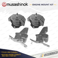 Front + Rear Engine Mount Kit for Mitsubishi Pajero NM NP NS NT NW NX 99-21 Man.