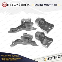 Front + Rear Engine Mount Kit for Mitsubishi Pajero iO QA 2.0L 4Cyl 4WD 4G94