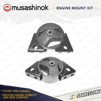 Front + Rear Engine Mount Kit for Nissan Bluebird U13 2.4L 4Cyl KA24DE 93-97