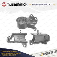 Front + Rear Engine Mount Kit for Nissan Serena C23 2.0L 4Cyl SR20DE 10/92-95