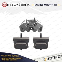 Front + Rear Engine Mount Kit for Subaru Liberty BC BD BF BG 2.2L 98mm Auto