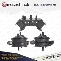 Front + Rear Engine Mount Kit for Subaru Forester SF5 2.0L 4Cyl GT Turbo AWD