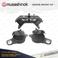 Front + Rear Engine Mount Kit for Subaru Outback BP9 2.5L 4Cyl EJ253 5 Spd Auto