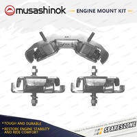 Front + Rear Engine Mount Kit for Toyota Landcruiser FJ40 FJ45 FJ60 4.2L 6Cyl 2F