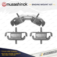 Front + Rear Engine Mount Kit for Toyota Landcruiser HJ47 HJ60 4.0L 6Cyl Diesel