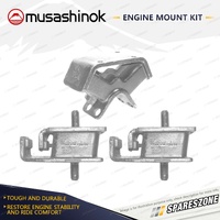 Front + Rear Engine Mount Kit for Toyota Celica TA22 TA23 1.6L 4Cyl 71-77 Auto