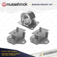 Front + Rear Engine Mount Kit for Toyota Hiace LH 51 60 61 70 71 2.2 2.4L 4Cyl