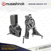 Front + Rear Engine Mount Kit for Toyota Corolla ZZE123R Sportivo 1.8L 4Cyl Man.