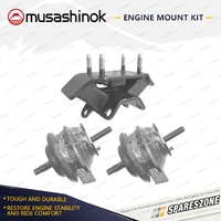 Front + Rear Engine Mount Kit for Toyota Soarer JZZ30 2.5GT Twin Turbo 5 Spd Man