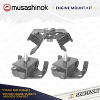 Front + Rear Engine Mount Kit for Toyota Hilux Surf KZN130 3.0L T-Diesel Man.