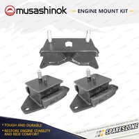 Front + Rear Engine Mount Kit for Toyota Landcruiser HZJ105R 4.2L 6Cyl Diesel