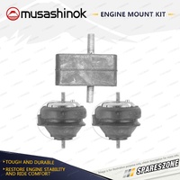 Front + Rear Engine Mount Kit for Volvo 740 2.3L 4Cyl B230E B230F 84-92