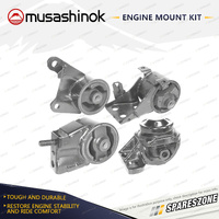 Musashinok Full Engine Mount Kit for Mazda 626 GD GE 2.2L 4Cyl F2 87-97 Manual