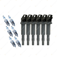 Bosch 6 Spark Plugs+6 Ignition Coils for BMW 130i 323i 325i 330i 525i 530i 730Li