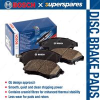 4Pcs Rear Bosch Disc Brake Pads for Mercedes Benz 380SEC 560SEC C126 3.8 5.5