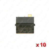 10 Pcs Bosch Micro Relays 0986AH0091 - 4 Pin Rated Current 20A Voltage 12V
