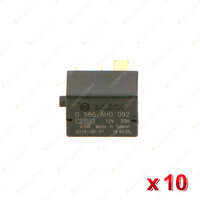 10 Pcs Bosch Micro Relays 0986AH0092 - 4 Pin Rated Current 20A Voltage 12V
