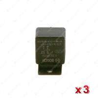 3 Pcs Bosch Mini Relays 0332019150 - 16 Ohm Rated Current 30A Voltage 12V