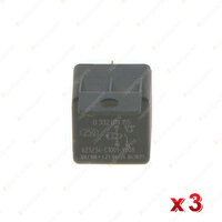 3 Pcs Bosch Mini Relays 0332019155 - 16 Ohm Rated Current 30A Voltage 12V