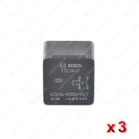 3 Pcs Bosch Mini Relays 0332019457 - 16 Ohm Rated Current 30A Voltage 12V