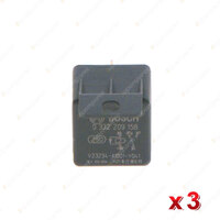 3 Pcs Bosch Mini Relays 0332209158 - 5 Pin 16 Ohm Rated Current 20A Voltage 12V