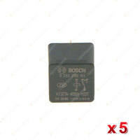 5 Pcs Bosch Main Relays 0332209151 - 5 Pin 16 Ohm Rated Current 30A Voltage 12V