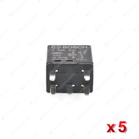 5 Pcs Bosch Main Relays 0986AH0113 - 5 Pin Rated Current 30A Voltage 12V