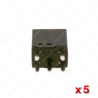 5 Pcs Bosch Main Relays 0986AH0114 - 5 Pin Rated Current 10A Voltage 24V
