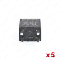 5 Pcs Bosch Main Relays 0986AH0115 - 4 Pin 109 Ohm Rated Current 30A Voltage 12V