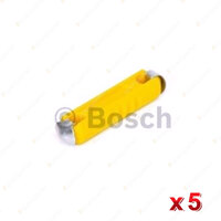 5 x Bosch Universal Fuses 1904520015 - Rated Current 5A High Performance