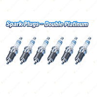 6 x Bosch Double Platinum Spark Plugs for Alfa Romeo Spider 916 6Cyl 3L