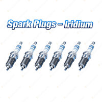 6xBosch Iridium Spark Plugs for Alfa Romeo 156 166 147 GT GTV Spider 932 936 937