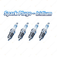 4xBosch Iridium Spark Plugs for Skoda Fabia Octavia Rapid Yeti 5L 5J 1Z NH RS