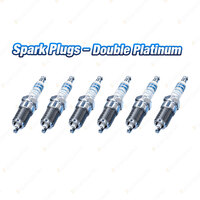 6 x Bosch Double Platinum Spark Plugs for Toyota Chaser JZX90 MarkII GX81 Cresta