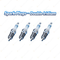 4xBosch Double Iridium Spark Plugs for Honda City Civic Concerto EJ EK EG EH CRX