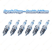 6 x Bosch Double Iridium Spark Plugs for Honda Legend Coupe KA KA3 KA8