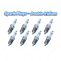 8 x Bosch Double Iridium Spark Plugs for Mercedes Benz CLK55 AMG 209 Coupe