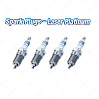 4xBosch Laser Platinum Spark Plugs for Renault LagunaIII BT MeganeII BM CM GM SM