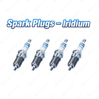 4 xBosch Iridium Spark Plugs for Renault Clio III BR CR 4Cyl 2L 12/2005-12/2015