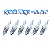 6 x Bosch Nickel Spark Plugs for Audi 100 80 A4 A6 A8 Cabriolet 4A 8C 8D 4D 8G